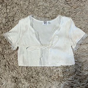 Princess Polly Tie Up lace top